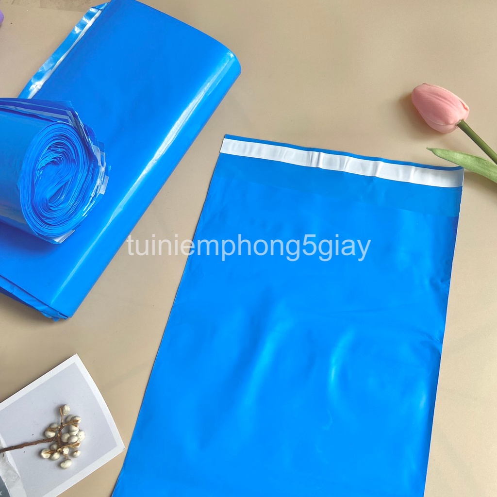 [1Kg–Xanh Dương-Đủ size] Túi gói hàng niêm phong tự dính - túi đóng hàng chuyển phát nhanh có sẵn keo dính – 5 GIÂY