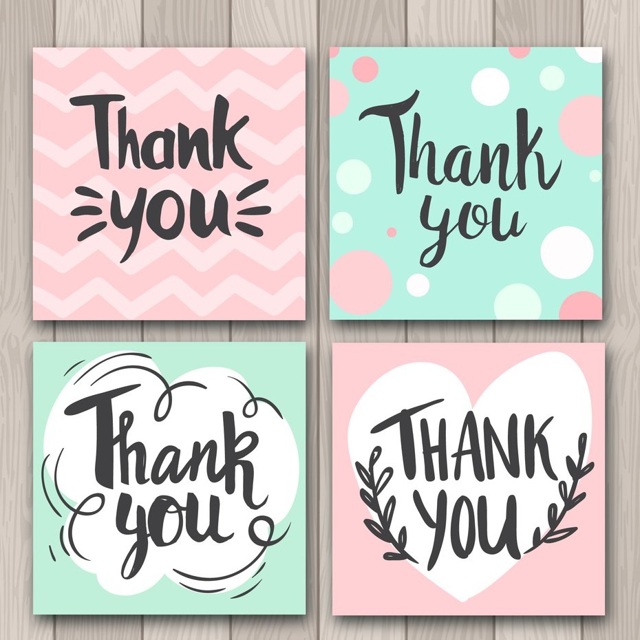Thiệp Cảm Ơn - Thiệp Tri Ân Tặng Khách Hàng - Thanks Card