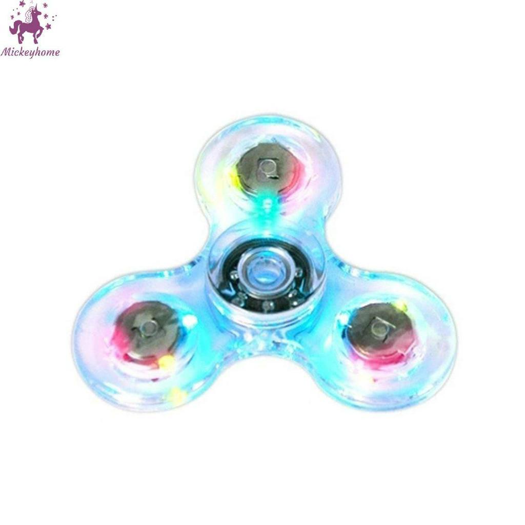 Con quay Fidget tích hợp đèn LED giải tỏa căng thẳng Con quay đèn LED nhiều màu dùng làm đồ chơi giúp giải tỏa căng thẳng