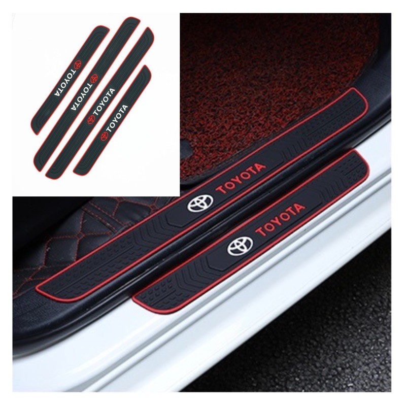 [ĐỦ HÃNG] Bộ 4 Miếng Nẹp Cao Su Ốp Bậc Cửa Ô Tô, Nẹp Chống Trơn Trượt Trầy Xước  Bậc Cửa Oto theo hãng | BigBuy360 - bigbuy360.vn