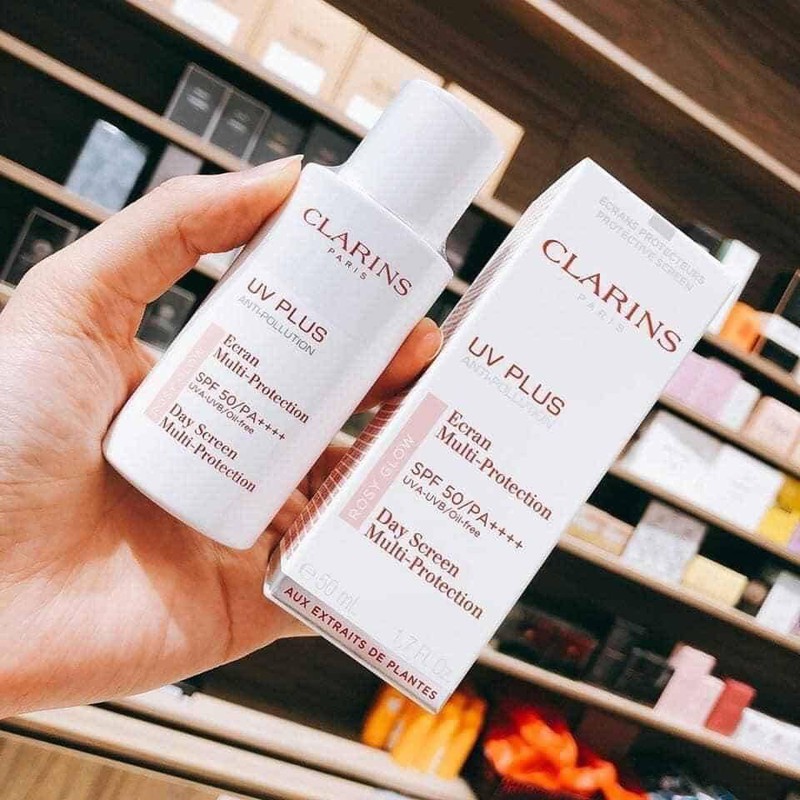 KEM CHỐNG NẮNG CLARINS ROSY GLOW
