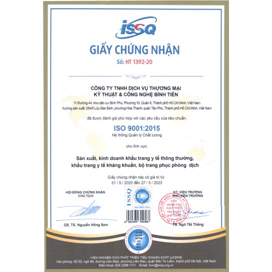 Khẩu Trang Y Tế 4 Lớp Kháng Khuẩn Cao Cấp Bình Tiên MEDTets - v.02