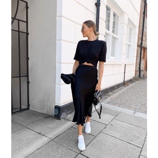Chân váy lụa Dressbarn xuất xịn.