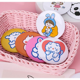 GƯƠNG MINI TRÒN 1 MẶT (mẫu ngẫu nhiên)