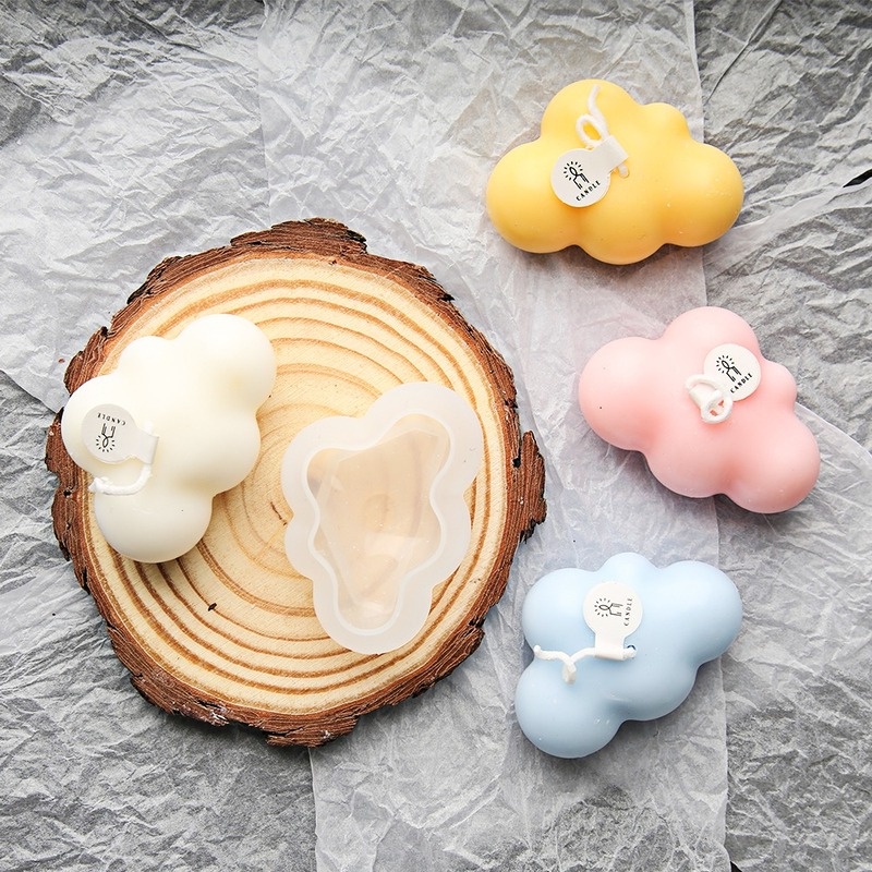 Khuôn Silicone Làm Đá / Xà Phòng / Kẹo / Bánh Hình Đám Mây 3D