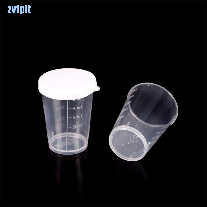 Set 10 Cốc Đong Dung Tích 50ml Có Nắp Đậy Tiện Dụng