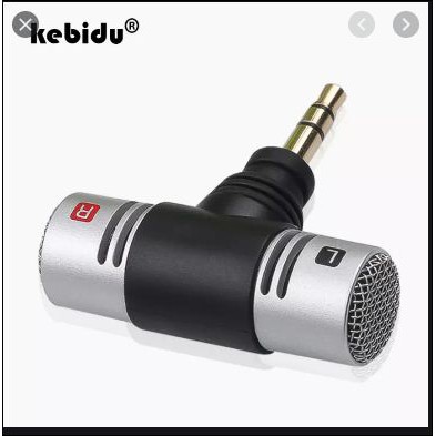 Micrô Giắc 3.5Mm Di Động, Stereo Mic Để Ghi Âm Micro Phỏng Vấn Phòng Thu