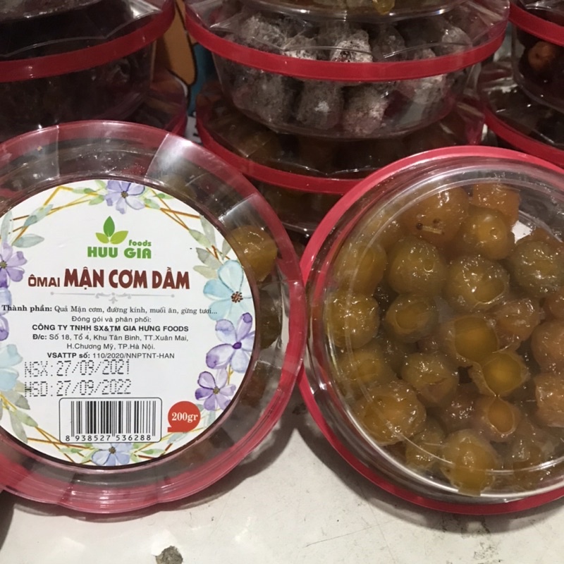 Ô Mai Hộp 200g/180g Hữu Gia Food Đủ Vị