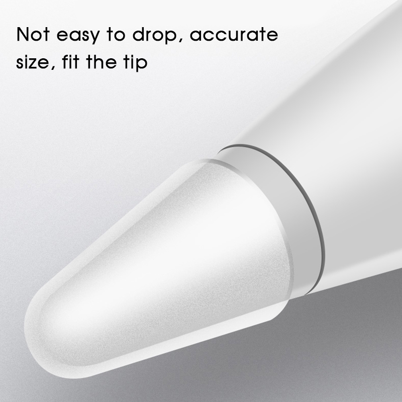 Bộ 8 nắp bọc bảo vệ đầu bút cảm ứng Apple Pencil 1 2 bằng silicon thay thế tiện dụng