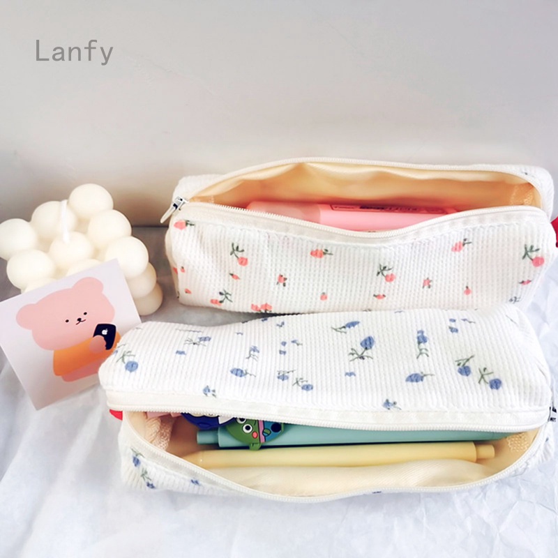 Túi đựng bút họa tiết in hoa trang nhã