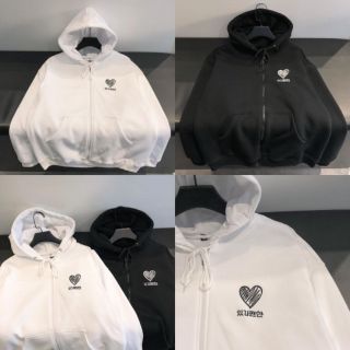 HOODIE ZIP HEART Unisex