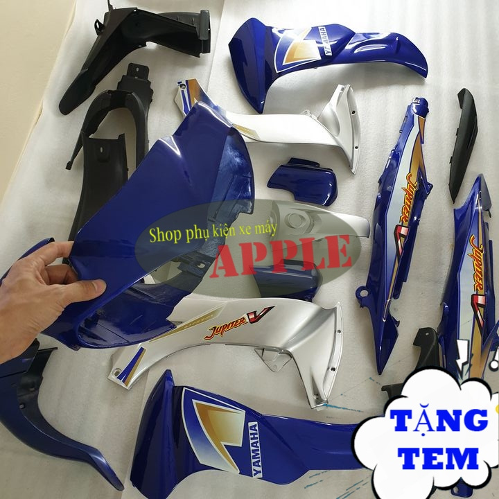 Dàn áo Xe JUPITER V nhựa ABS cao cấp Màu Xanh Tím Than  Củ hậu xe Jupiter V - SPA-DG-JuV