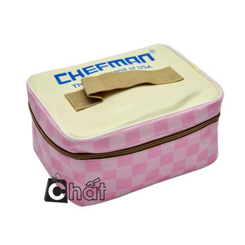 Hộp cơm hâm nóng Chefman lõi inox ( tặng kèm túi đựng)  bảo hành 2 năm