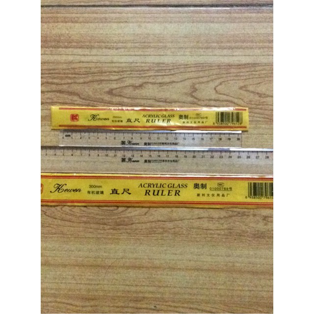 Thước kẻ nhựa trong suốt 20cm - 30cm