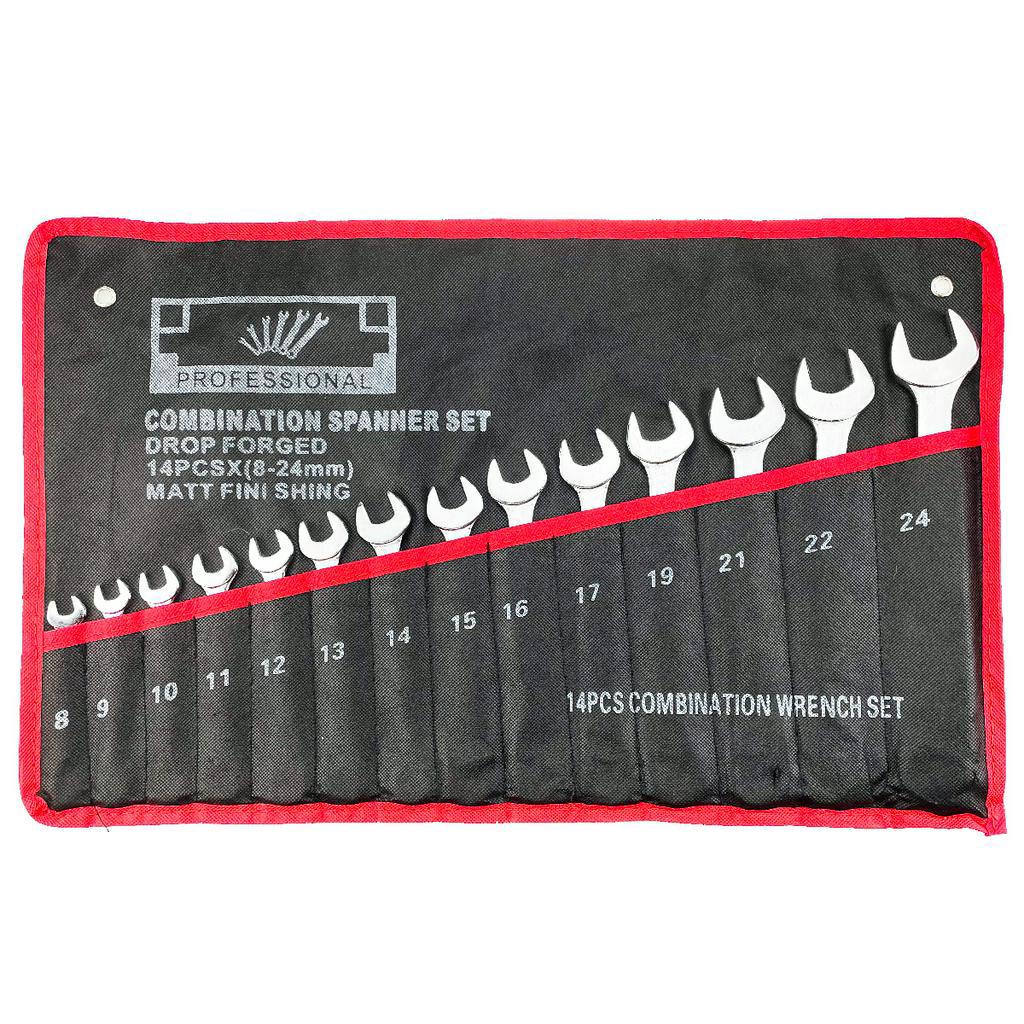 Bộ cờ lê yeti 14 cây tiêu chuẩn usa 8mm-24mm