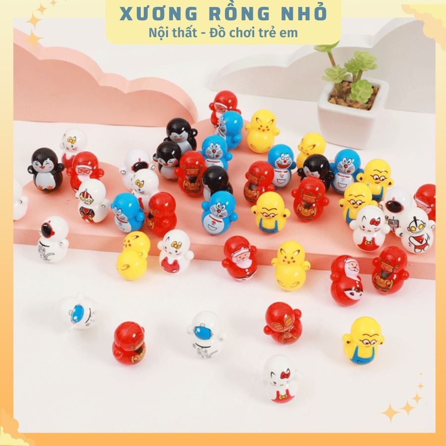 Lật đật mini đồ chơi cho bé nhiều mẫu dễ thương - Xương Rồng Nhỏ