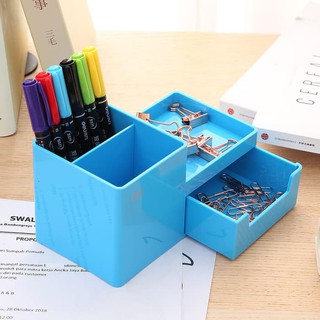 Khay đựng bút  - Deli EZ25130 ( 2 màu Xanh Biển Và Xanh Lá)
