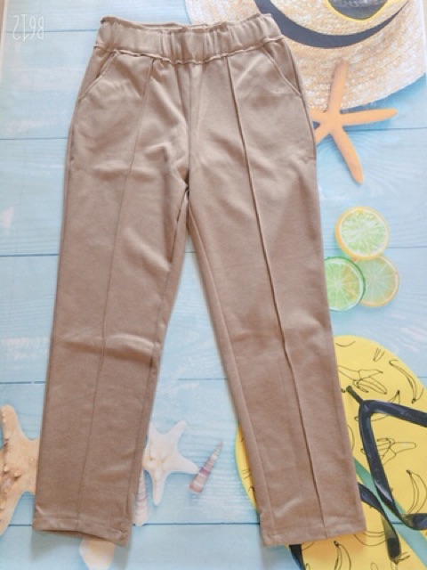 [Mã FAMAYWA giảm 10K đơn 50K] Quần baggy phối gân chât liệu umi dạ | BigBuy360 - bigbuy360.vn