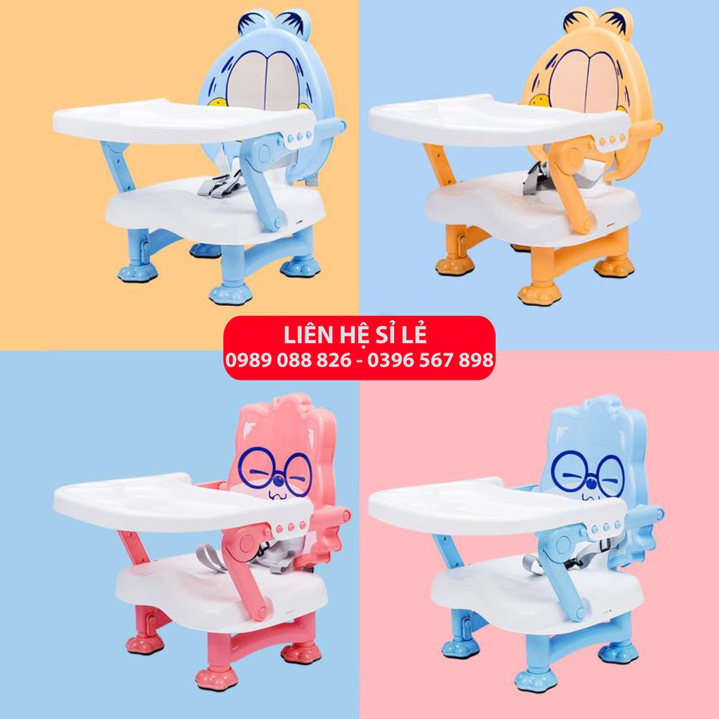 GHẾ ĂN DẶM GẤP GỌN HÌNH NGỘ NGHĨNH CAO CẤP CHO BÉ YÊU