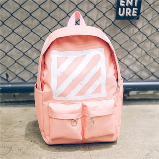 Balo Off White Brushed Diagonals Backpack