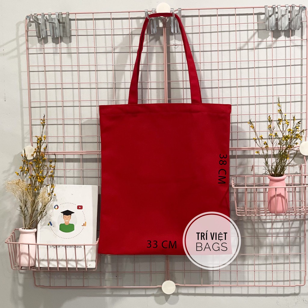 Túi Tote Canvas Nhiều Màu Lựa Chọn Size 33x38