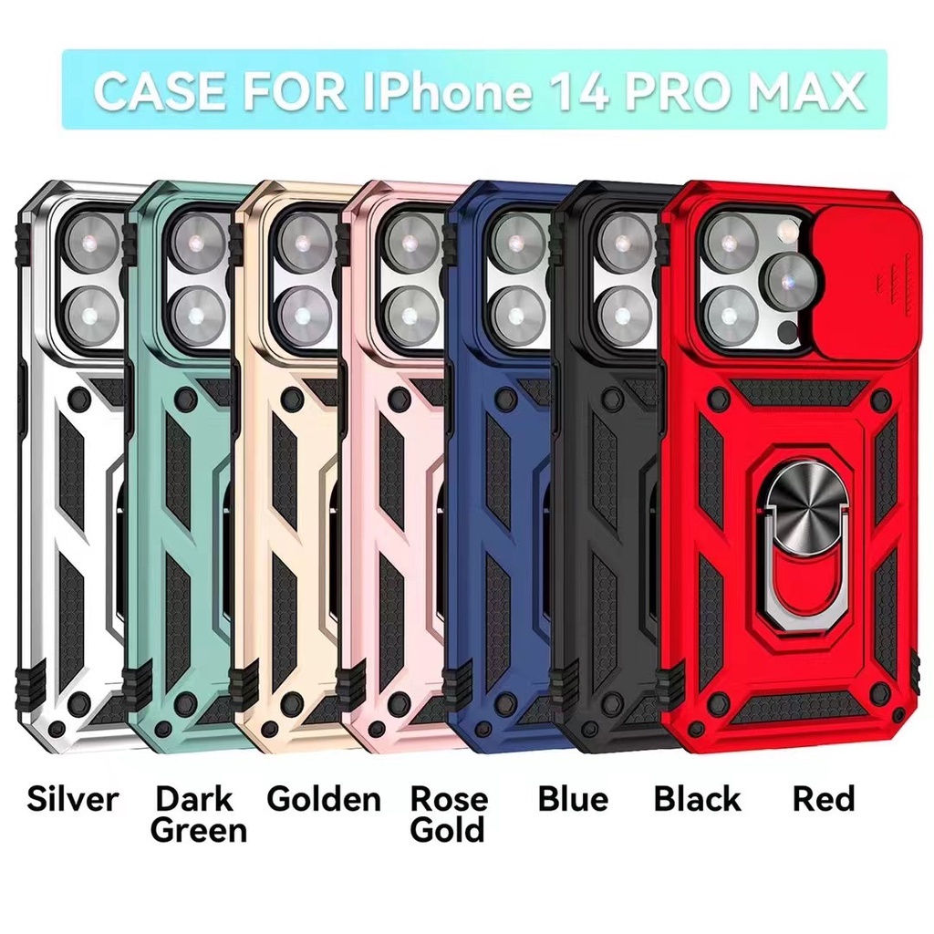 Ốp Điện Thoại Đẩy Bảo Vệ Camera Kiểu Quân Đội Chống Sốc Cho IPhone13 13Mini 12Pro 11Promax XR XSMAX 6 7 8Plus SE 2022