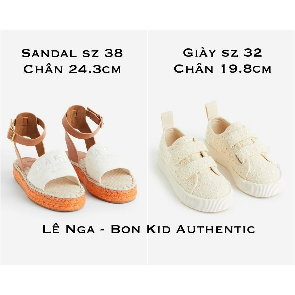 Sandal cho mẹ / Giày kids HM US sz 32, 38