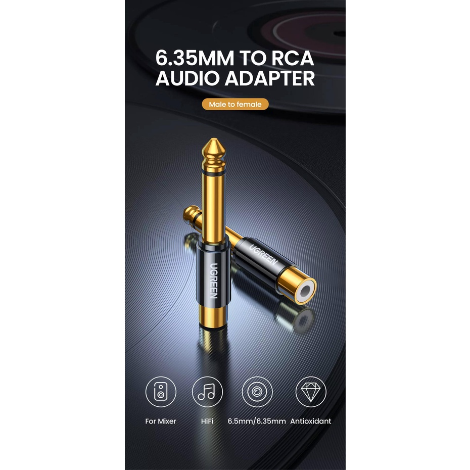 Đầu chuyển đổi RCA sang cổng 6.5mm UGREEN AV169