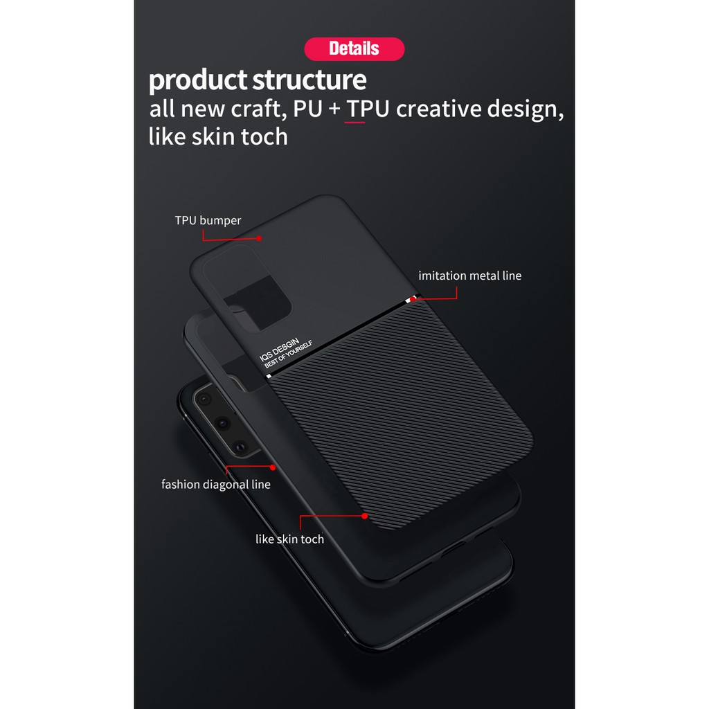 Ốp điện thoại TPU hỗ trợ từ tính chống sốc cho Samsung Galaxy A51 Note 20 Ultra SS Note 20  S20 Plus S20 Ultra