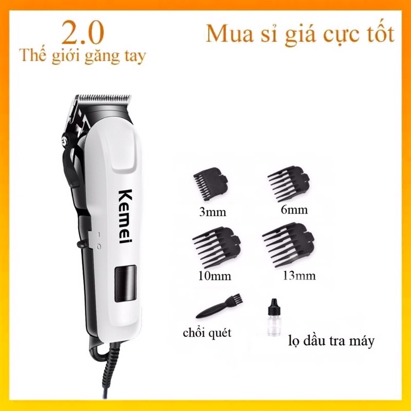 [Siêu Giá Rẻ] Tông đơ Kemei KM 809C - loại dây cắm 220v (chọn quà tặng để nhận lược)