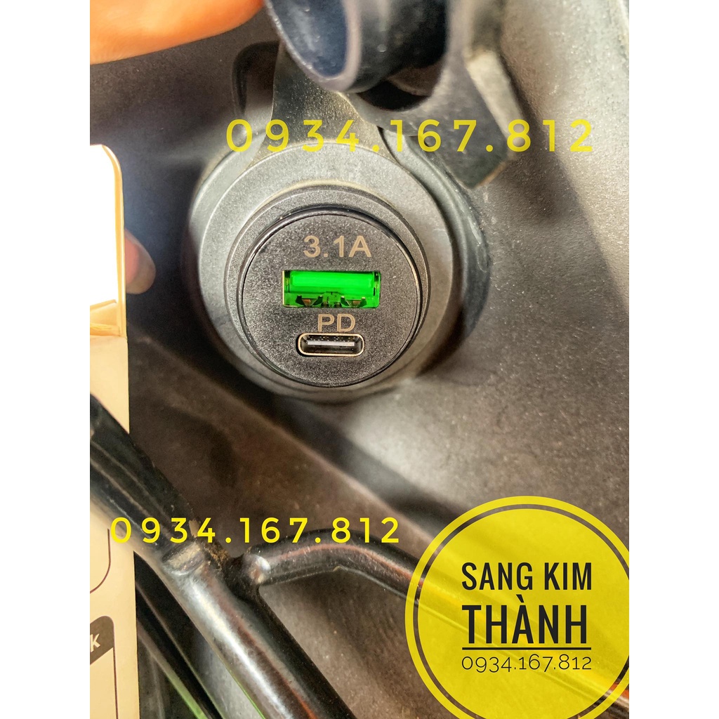 Cốc Sạc Điện Thoại 5v / 3.1A Cao Cấp Cho Xe YAMAHA. EX 155