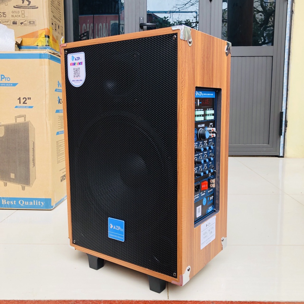 Loa kéo Azpro 12A, Mạch có REVERB, tặng 2 micro hát hút âm, bảo hành 12 tháng