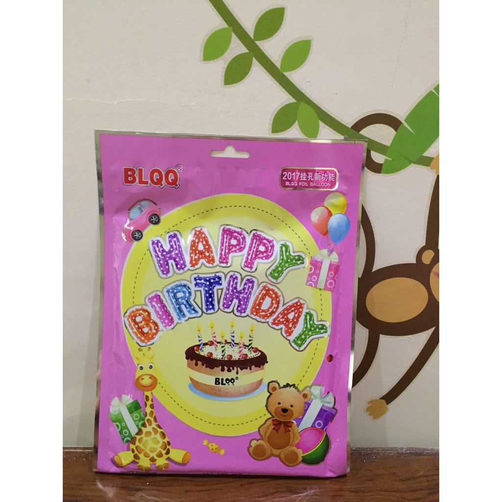 Bong Bóng Sinh Nhật HAPPY BIRTHDAY - EcoBaby