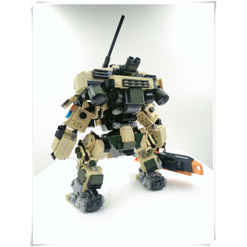 Bộ Lắp Ghép Lego Nhân Vật Moc Q Phiên Bản SD Titan Falling Desert Flame Mech