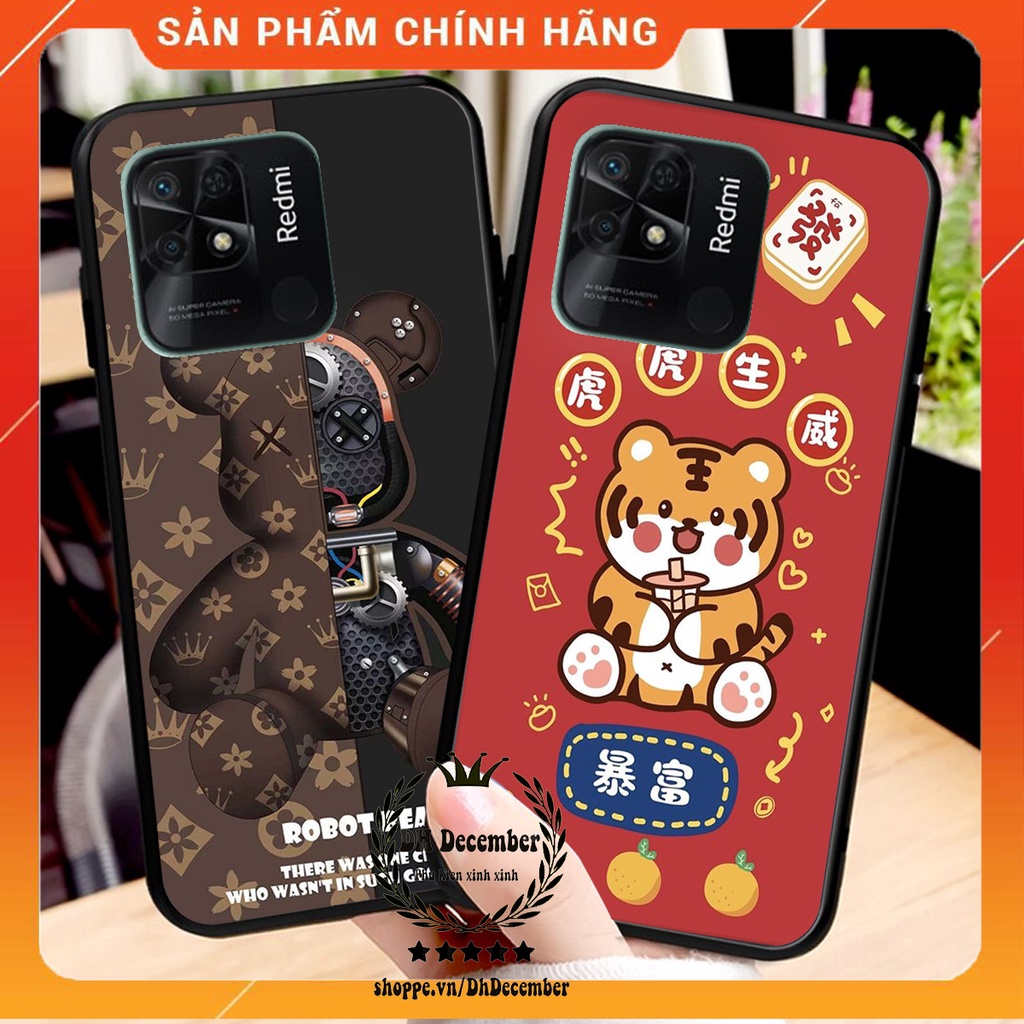 Ốp lưng Xiaomi REDMI 10C in hình 3D lucky, gấu Brick xinh xắn - KHÔNG NÊN BỎ LỠ