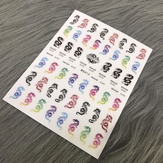 sticker dán móng tay họa tiết rắn