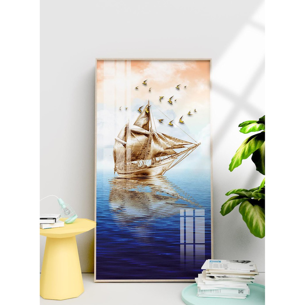 TRANH  TREO TƯỜNG  CỠ ĐẠI - GIÁ RẺ KÈM KHUNG -PHONG CÁCH BẮC ÂU TRỪU TƯỢNG- MELYHOME- TB3FGC51