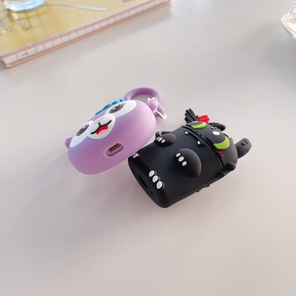 Vỏ Bảo Vệ Hộp Sạc Tai Nghe Airpods 3/1/2 pro bluetooth Không Dây Chất Liệu Silicon Mềm Họa Tiết Hoạt Hình 3D