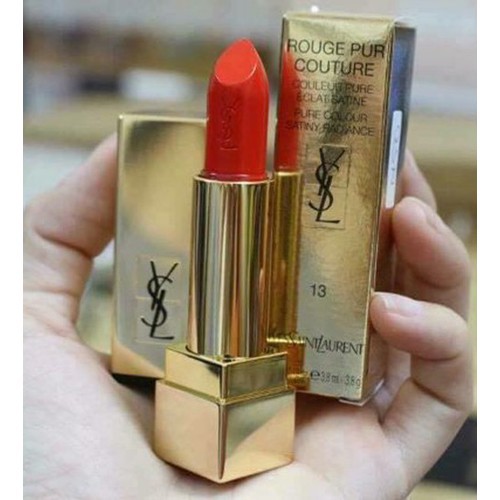 Son YSL 13 Le Orange Màu Đỏ Cam fullbox, 52