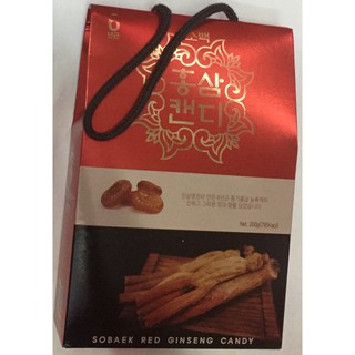 Kẹo hộp hồng sâm Red Ginseng Sobeak Hàn Quốc 200g