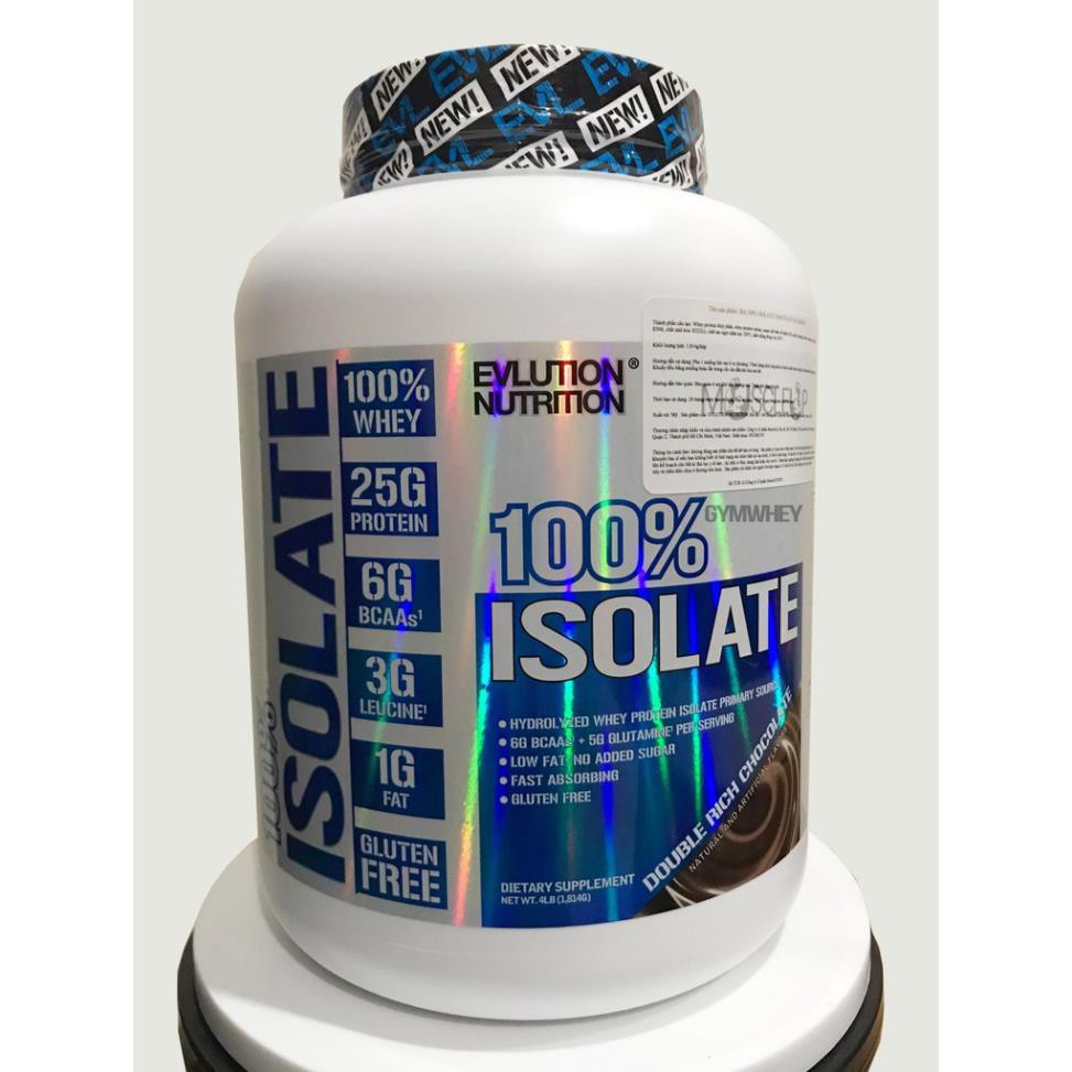 Sữa Tăng Cơ Bắp Whey Protein Evl Evlution 100% Isolate 5lbs (2 3kg) 69+ Lần Dùng - Từ Mỹ - Chính Hãng 100%