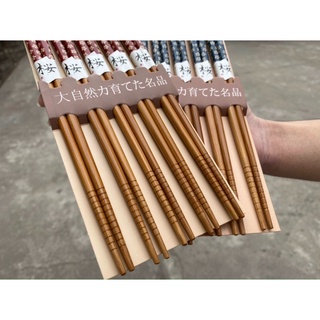 Bộ 5 đũa mẫu hoa Nhật Bản