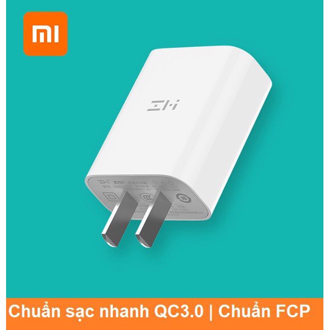 Củ sạc nhanh 18W Zmi xiaomi HA612 Cốc sạc nhanh Xiaomi