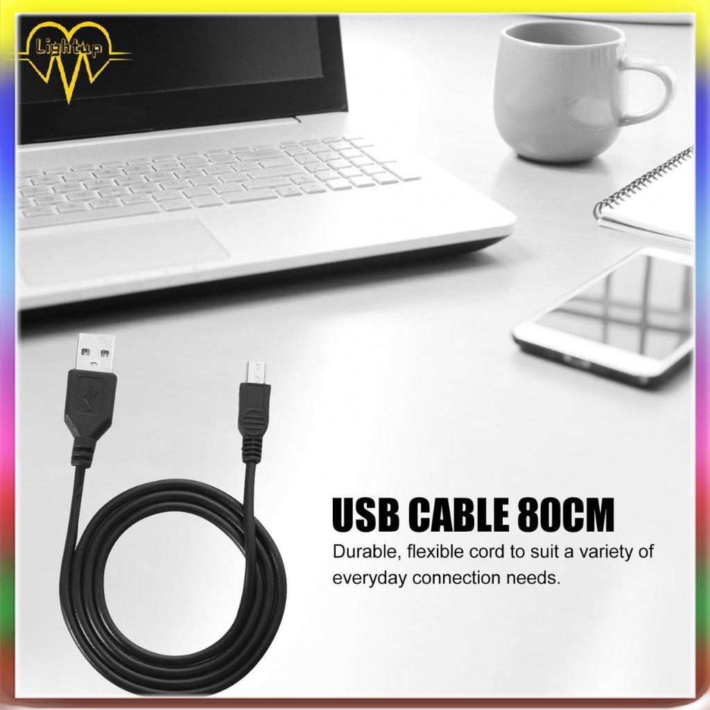 Dây Cáp Sạc Chuyển Đổi Tốc Độ Cao 80cm Usb 2.0 Male A Sang Mini B 5-pin