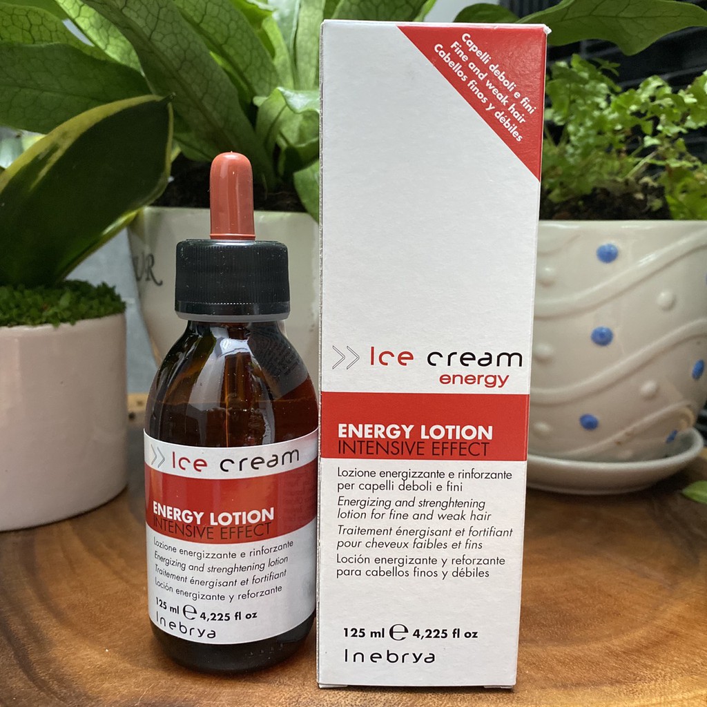 Serum chống rụng tóc, kích thích mọc tóc Energy Lotion Inebrya Ice Cream 125ml