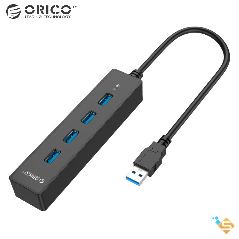 Bộ Chia USB HUB 4 cổng USB 3.0 ORICO W8PH4-U3 - Bảo Hành Chính Hãng 1 Năm