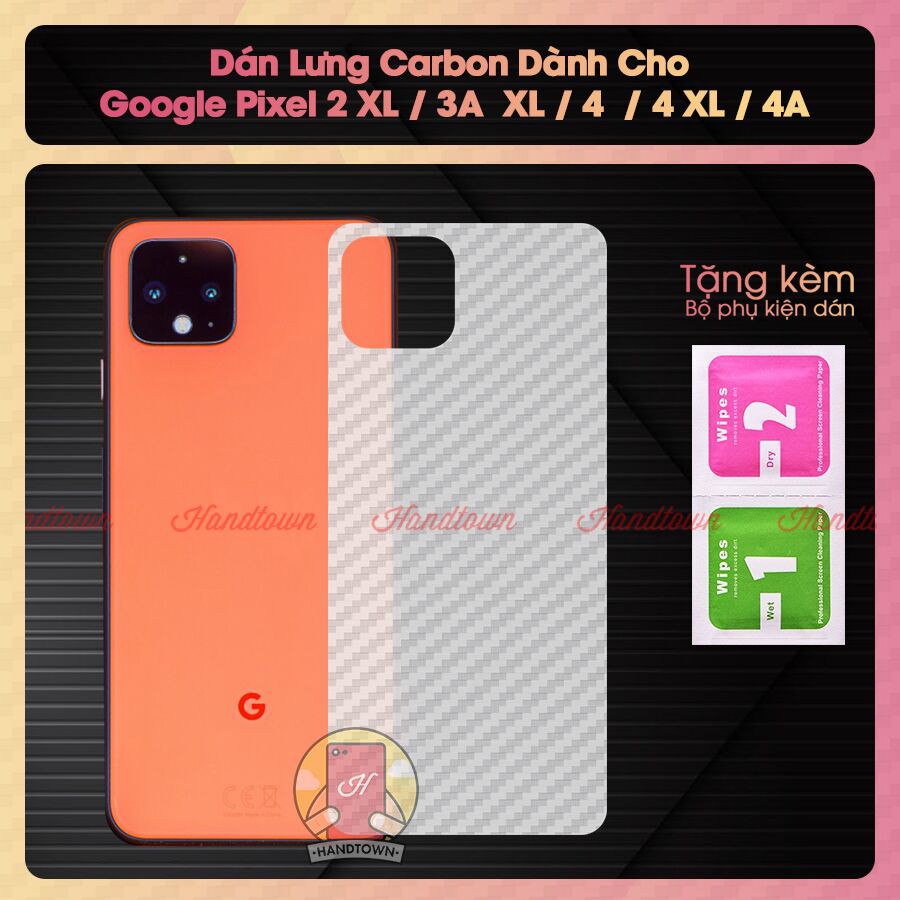 Miếng dán lưng cacbon Google Pixel 2 XL / 3A XL / 4 / 4 XL / 4A