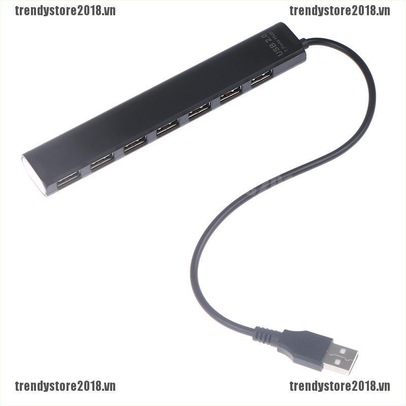 Bộ Chia 7 Cổng Usb 2.0 Tốc Độ Cao Có Công Tắc Mở Rộng