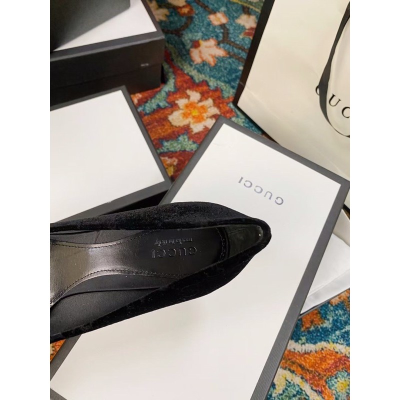 Giày cao gót mũi nhọn cao cấp của Gucci/GG/GC