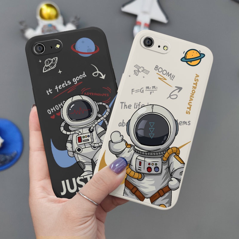 Ốp Điện Thoại Silicone Dẻo In Hình Phi Hành Gia Cho IPhone 8 7 Plus SE 2020 6 6S Plus